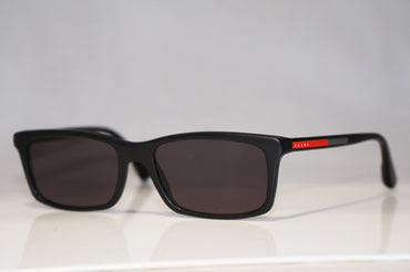 PRADA Mens Designer Sunglasses Black Rectangle VPS 02C 1BO-1A1 15082