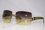 CHANEL 1990 Vintage Womens Designer Sunglasses Green Square 4039 C169/6D 14725