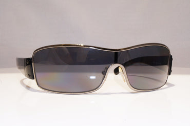 PRADA Mens Polarized Designer Sunglasses Black Shield SPS 52ES 5AV-5Z1 18489