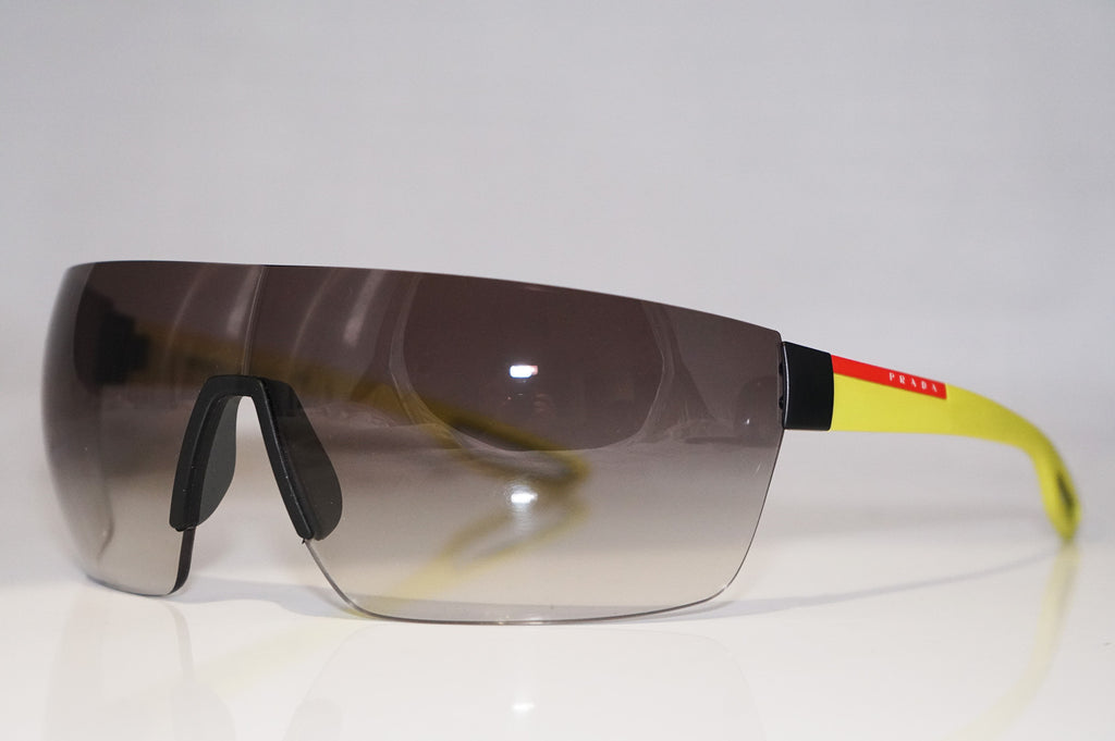 PRADA Boxed Mens Designer Sunglasses Yellow Shield SPS 01Q TIK-0A7 14702