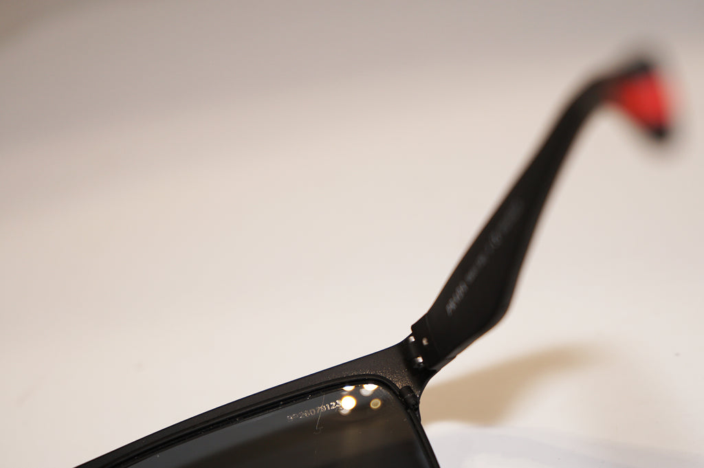 PRADA Mens Designer Polarized Sunglasses Black Square SPS 56P DG0-5Z1 15080