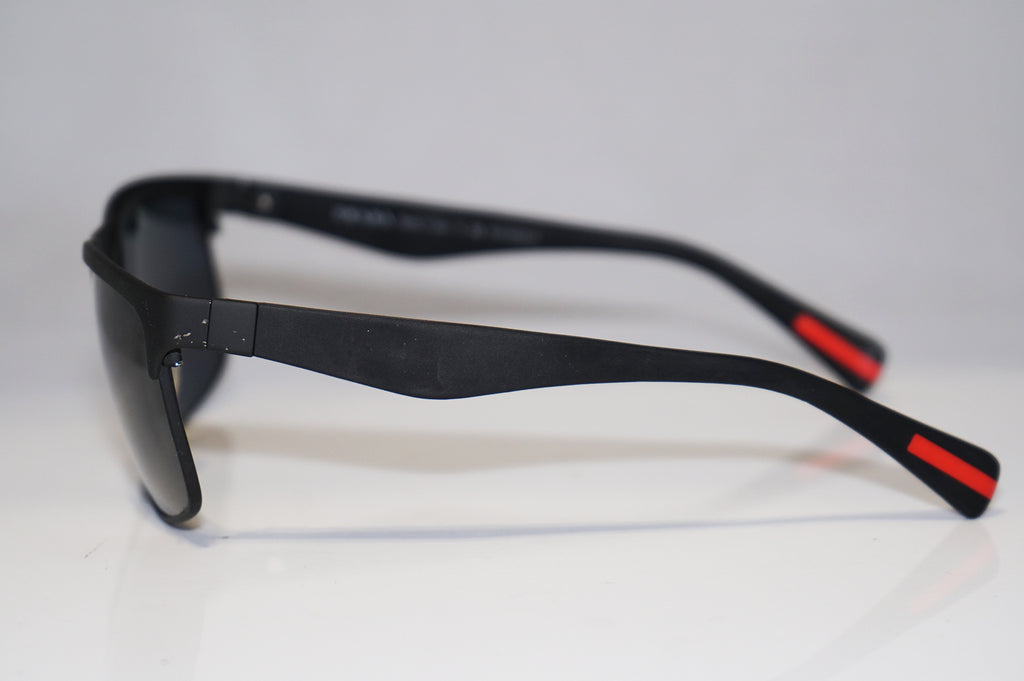 PRADA Mens Designer Polarized Sunglasses Black Square SPS 56P DG0-5Z1 15080
