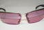 CHANEL Vintage Mens Unisex Designer Sunglasses Silver Wrap 4008 C123/76 14729