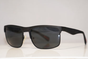PRADA Mens Designer Polarized Sunglasses Black Square SPS 56P DG0-5Z1 15080