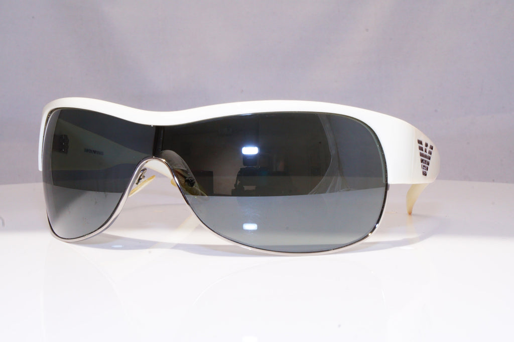 EMPORIO ARMANI Mens Womens Unisex Designer Sunglasses White Shield EA 9240 18503