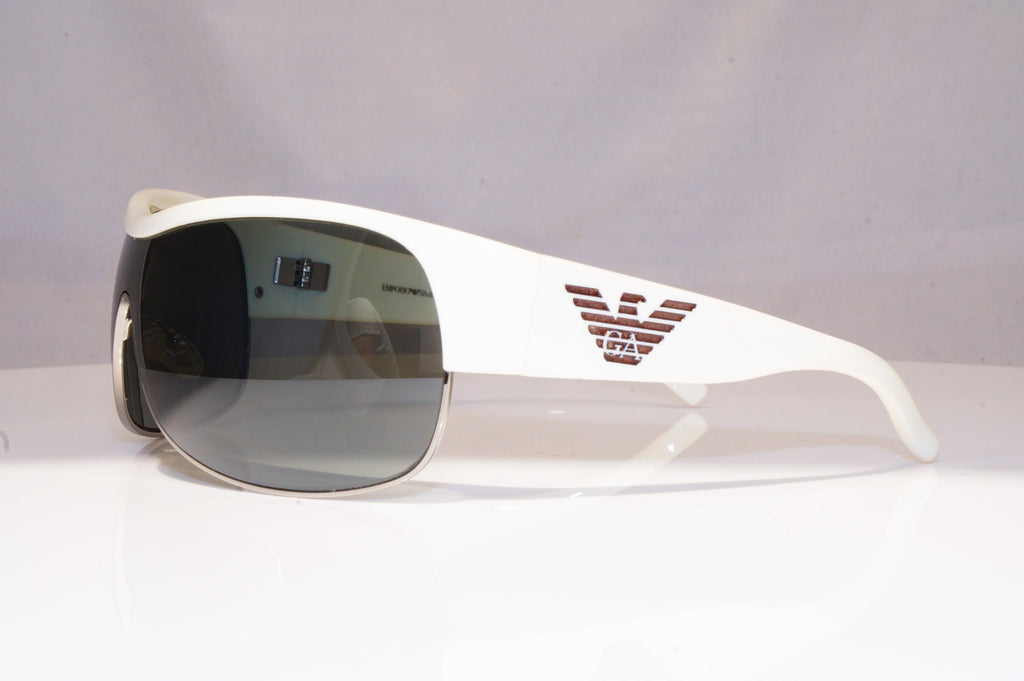 EMPORIO ARMANI Mens Womens Unisex Designer Sunglasses White Shield EA 9240 18503