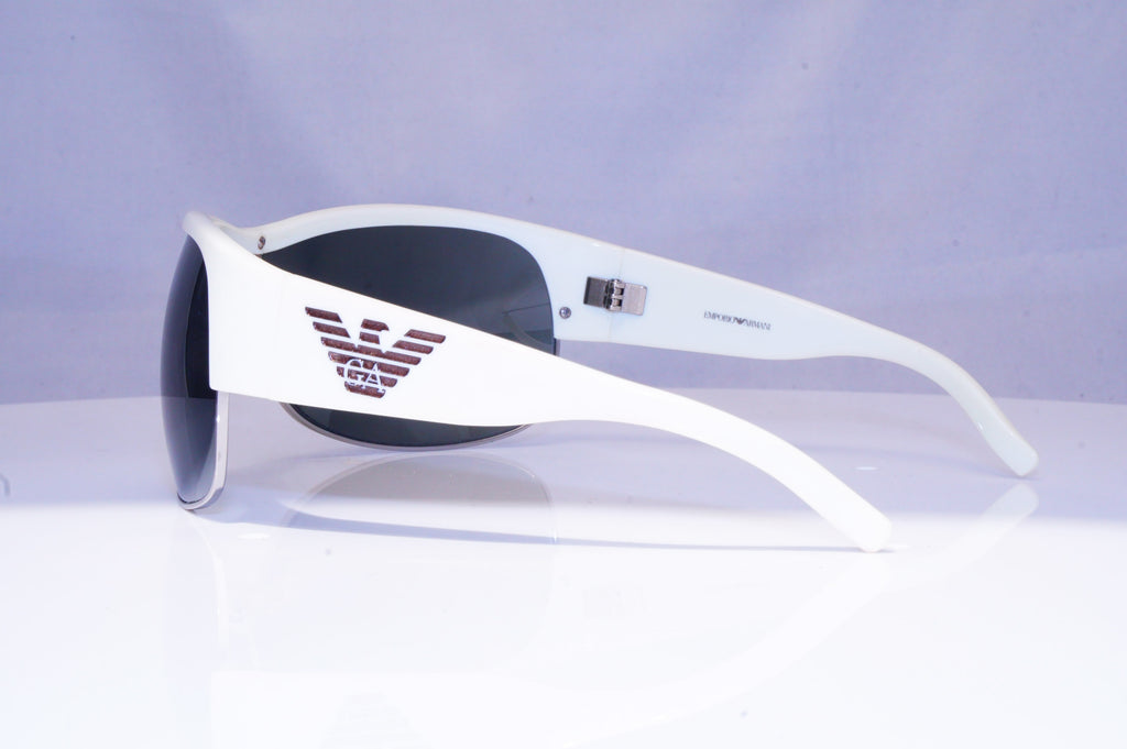 EMPORIO ARMANI Mens Womens Unisex Designer Sunglasses White Shield EA 9240 18503