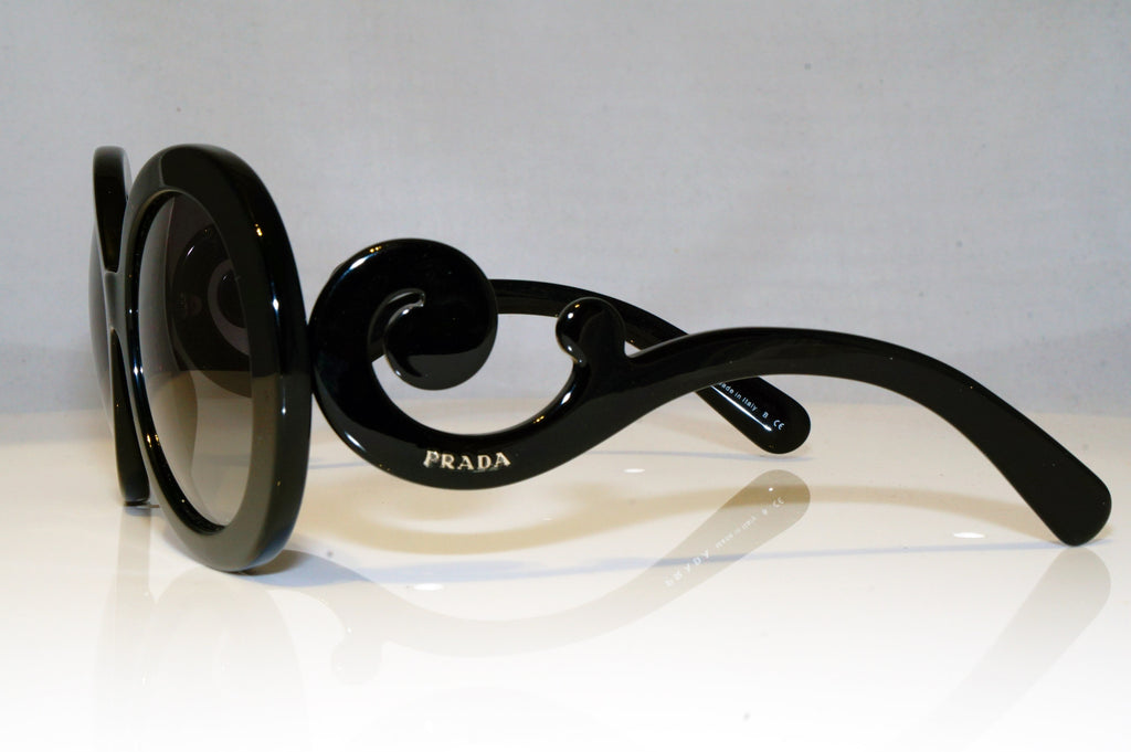 PRADA Womens Unisex Boxed Designer Sunglasses Black SWIRL SPR 27N 1AB-3M1 17469