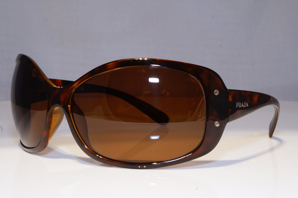 PRADA Womens Oversized Designer Sunglasses Brown Butterfly SPR 04F 2AU-3N1 10779