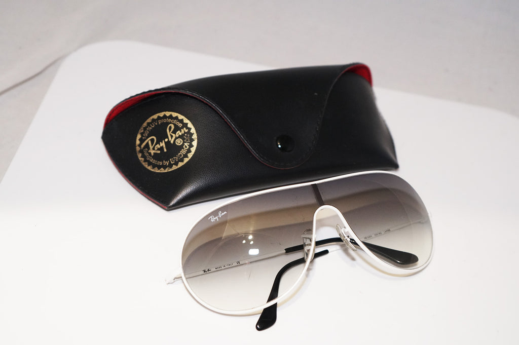RAY-BAN Vintage Mens Designer Sunglasses White Shield RB 3250 032/8G 14640