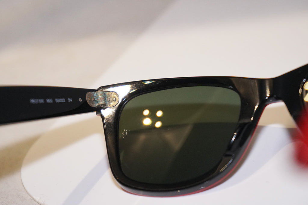 RAY-BAN Mens Unisex Designer Sunglasses Red Wayfarer RB 2140 955 14703