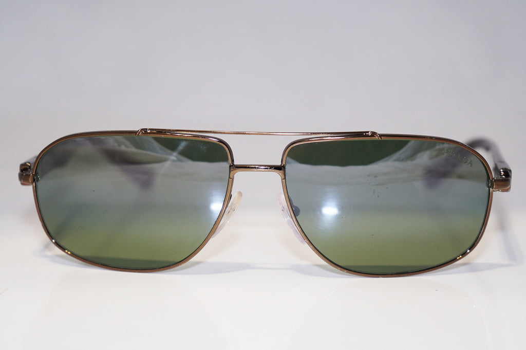 PRADA Mens Designer Polarized Sunglasses Brown Aviator SPR 57N 7OI-7Y1 15078