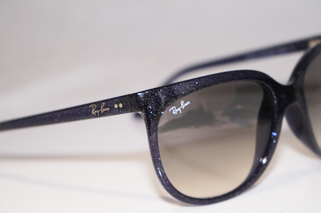 RAY-BAN Womens Designer Glitter Sunglasses Blue CATS 1000 RB 4126 806/32 14839