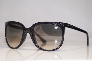 RAY-BAN Womens Designer Glitter Sunglasses Blue CATS 1000 RB 4126 806/32 14839