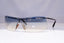 DOLCE & GABANNA Mens Vintage Designer Sunglasses Silver Shield D&G 2104 18507