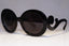 PRADA Womens Baroque Swirl Designer Sunglasses Black Round SPR 27N 1AB-5W1 15793