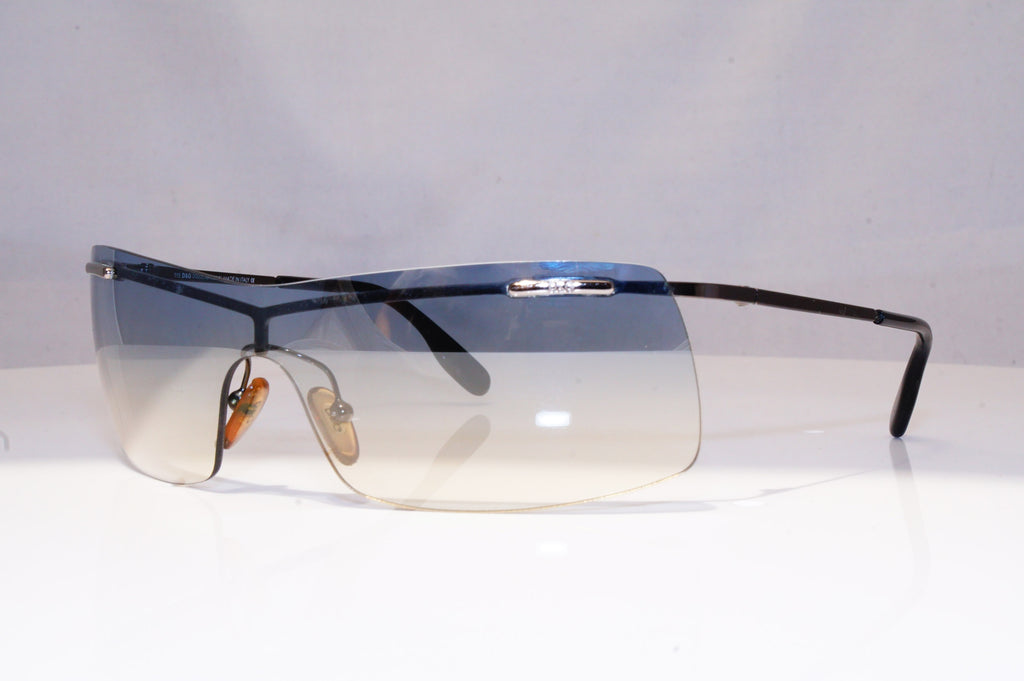 DOLCE & GABANNA Mens Vintage Designer Sunglasses Silver Shield D&G 2104 18507