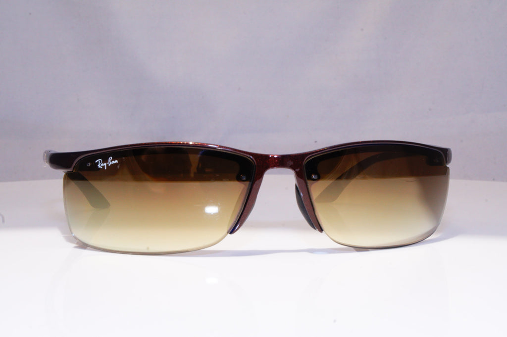 RAY-BAN Mens Mirror Designer Sunglasses Brown Wrap RB 4056 684/8W 18478