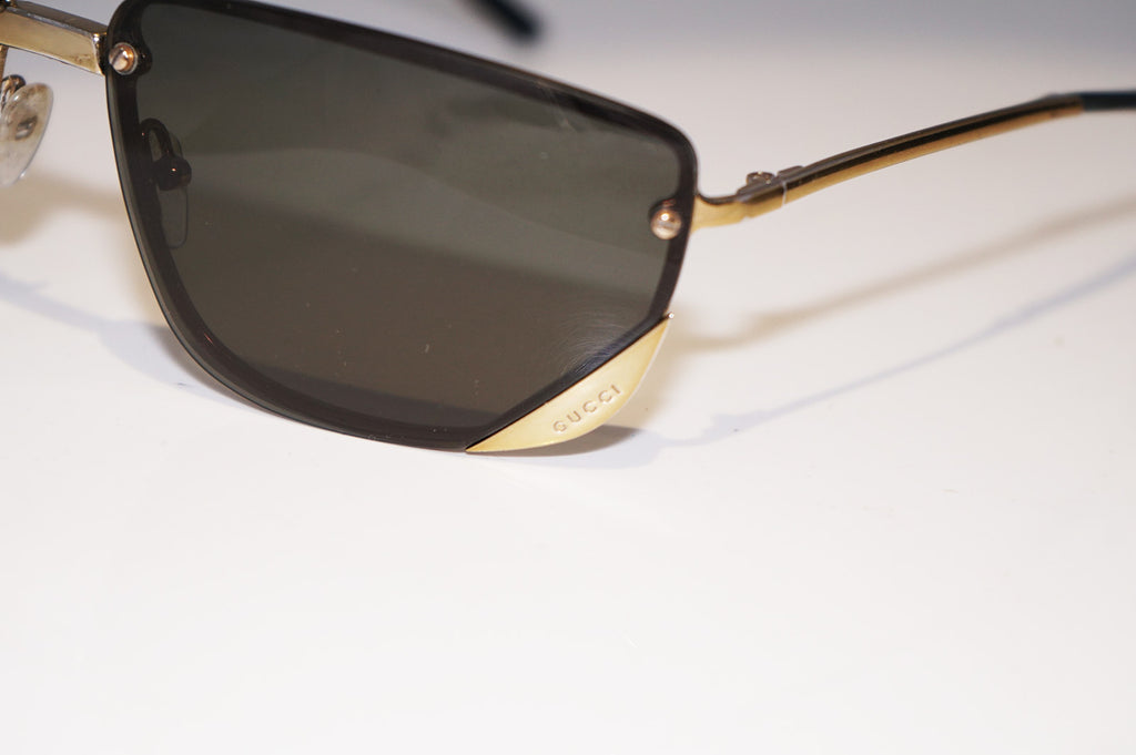 GUCCI 1990 Vintage Mens Designer Sunglasses Gold Square GG 1592 0D7 14665