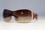 BVLGARI Womens Diamante Designer Sunglasses Burgundy Shield 6034-B 5038/13 19323