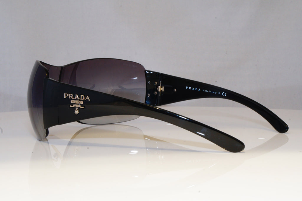 PRADA Womens Designer Sunglasses Black Shield SPR 22M 1AB-3M1 19344