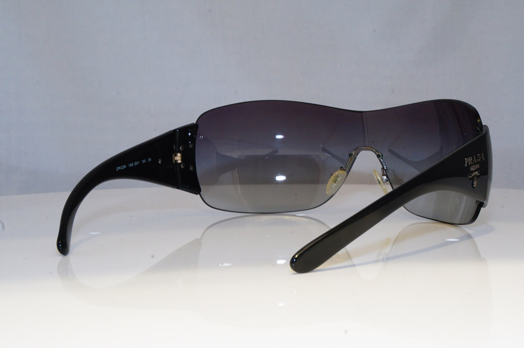 PRADA Womens Designer Sunglasses Black Shield SPR 22M 1AB-3M1 19344