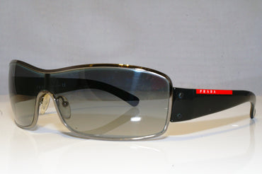 PRADA Mens Designer Sunglasses Black Shield SPS 52ES 5AV-5D1 17461