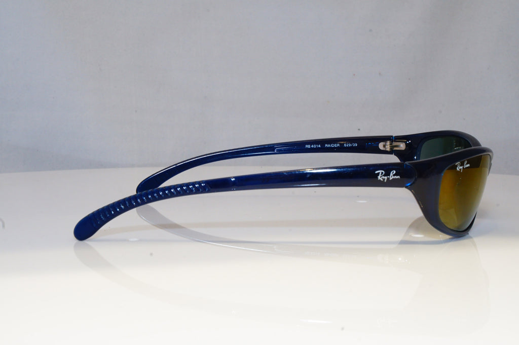 RAY-BAN Mens Vintage Designer Sunglasses Blue Rectangle RB 4014 629/39 14654