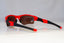 OAKLEY Mens Polarized Mirror Designer Sunglasses Red Wrap FLAT 03-898 14403