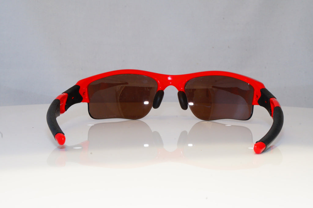 OAKLEY Mens Polarized Mirror Designer Sunglasses Red Wrap FLAT 03-898 14403