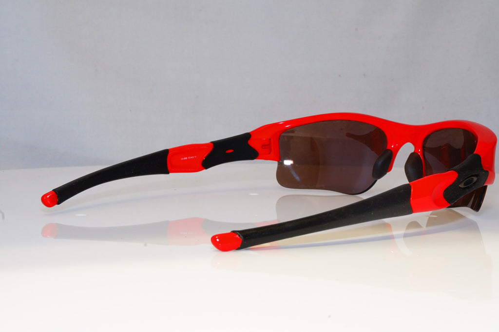 OAKLEY Mens Polarized Mirror Designer Sunglasses Red Wrap FLAT 03-898 14403