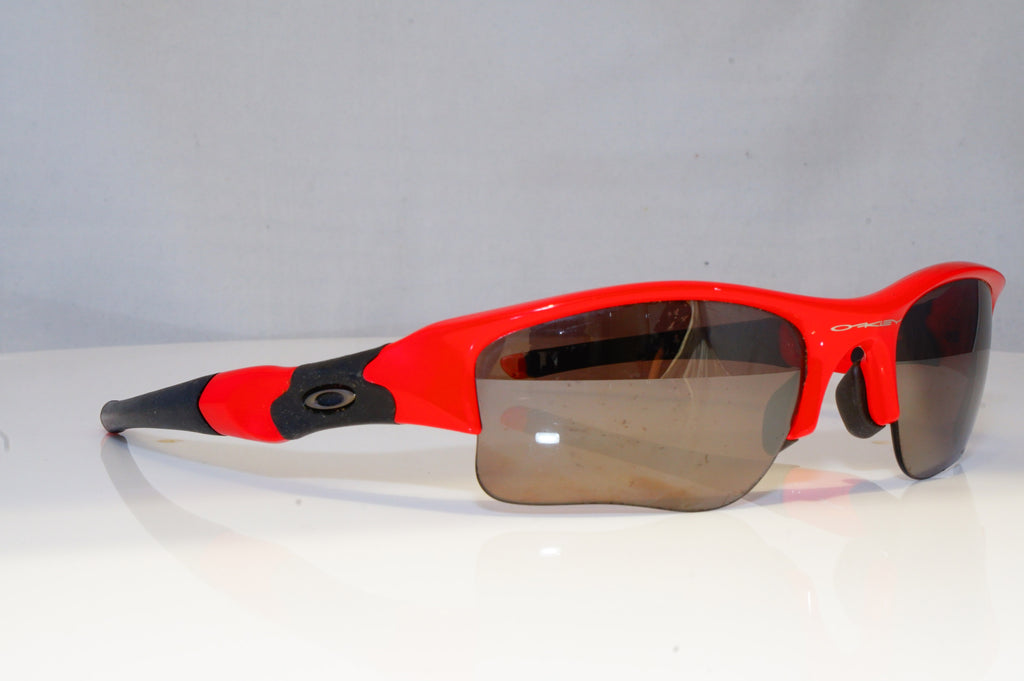 OAKLEY Mens Polarized Mirror Designer Sunglasses Red Wrap FLAT 03-898 14403