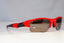 OAKLEY Mens Polarized Mirror Designer Sunglasses Red Wrap FLAT 03-898 14403