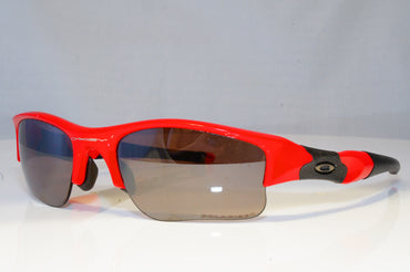 OAKLEY Mens Polarized Mirror Designer Sunglasses Red Wrap FLAT 03-898 14403