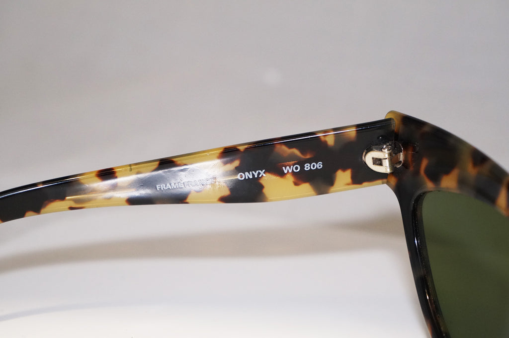 RAY-BAN Vintage 1990 Womens Designer Sunglasses Brown Cat Eye Onyx WO 806 14736