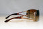 VERSACE Womens Diamante Designer Sunglasses Brown Shield 2058-B 1169/13 17455