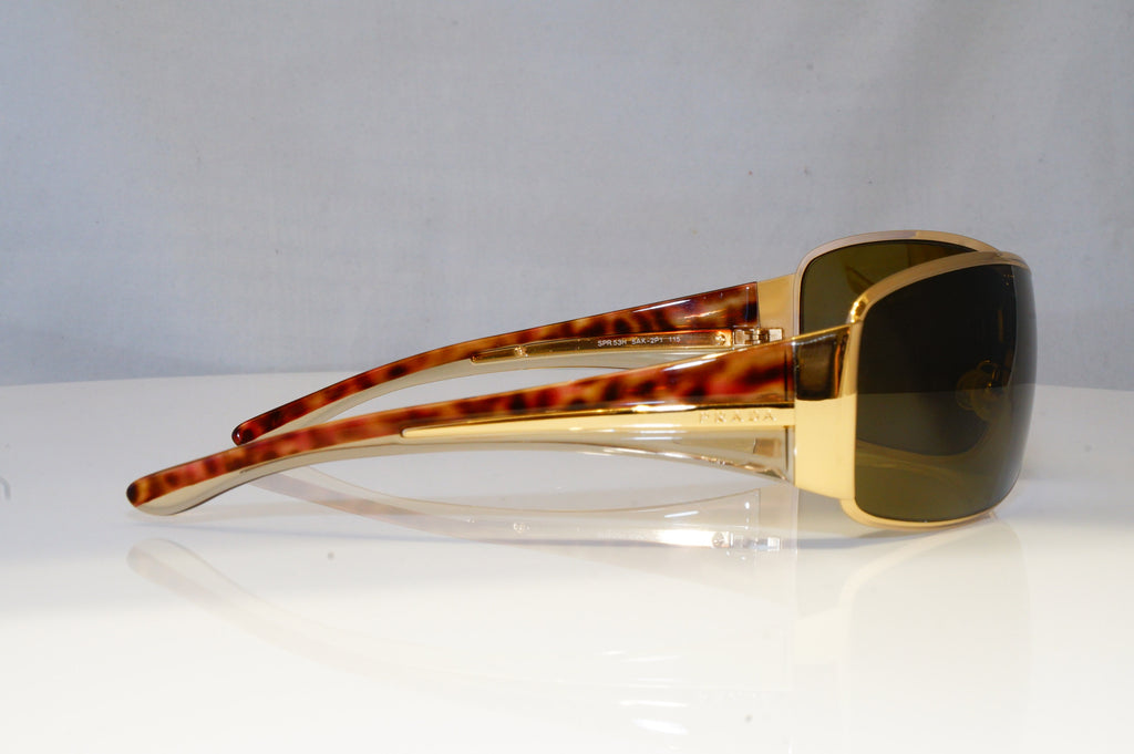 PRADA Mens Womens Designer Sunglasses Gold Shield SPR 53H 5AK-2P1 20384