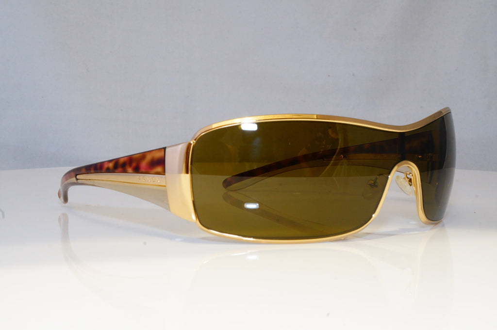 PRADA Mens Womens Designer Sunglasses Gold Shield SPR 53H 5AK-2P1 20384