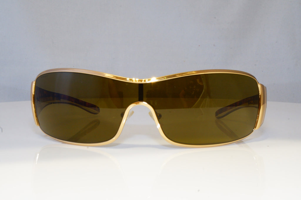PRADA Mens Womens Designer Sunglasses Gold Shield SPR 53H 5AK-2P1 20384