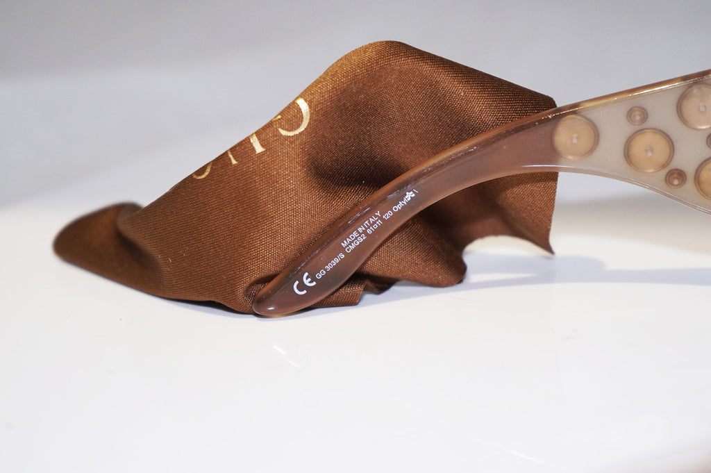GUCCI Womens Designer Studded Sunglasses Brown Oversized GG 3039 CMGS2 14713