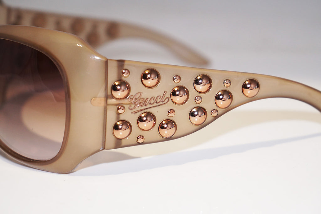 GUCCI Womens Designer Studded Sunglasses Brown Oversized GG 3039 CMGS2 14713