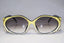 DIOR 1990 Vintage Womens Designer Sunglasses Yellow Butterfly 2348 40 15085