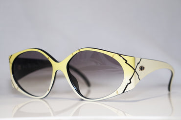 DIOR 1990 Vintage Womens Designer Sunglasses Yellow Butterfly 2348 40 15085