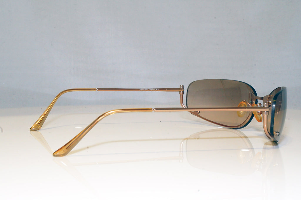 PRADA Womens Unisex Designer Sunglasses Gold Rectangle SPR 50D 8AD-5L1 17443