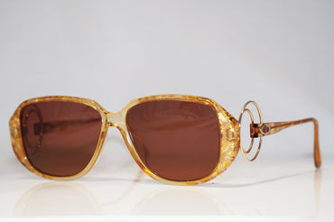 DIOR 1990 Vintage Womens Designer Sunglasses Brown Square 2572 11 15062