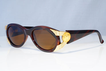GIANNI VERSACE Mens Womens Vintage Designer Sunglasses Gold MOD 423 18382