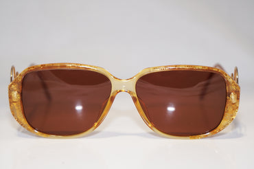 DIOR 1990 Vintage Womens Designer Sunglasses Brown Square 2572 11 15086