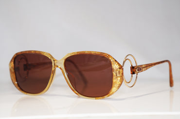 DIOR 1990 Vintage Womens Designer Sunglasses Brown Square 2572 11 15086