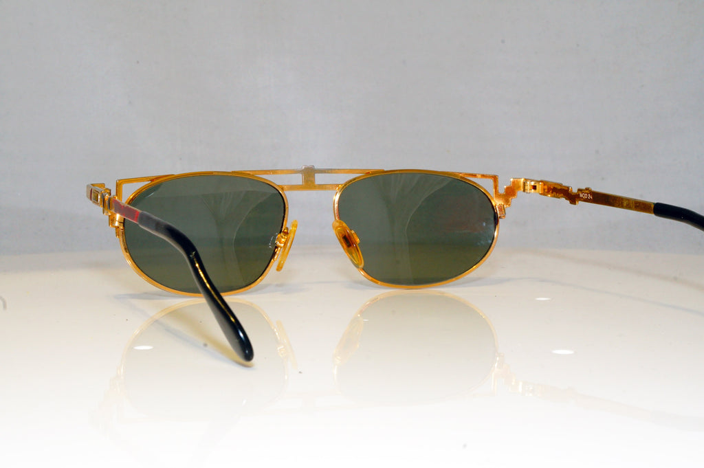 CAZAL Mens Unisex Vintage 1990 Designer Sunglasses Gold Rectangle MOD 433 17457