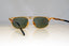 CAZAL Mens Unisex Vintage 1990 Designer Sunglasses Gold Rectangle MOD 433 17457